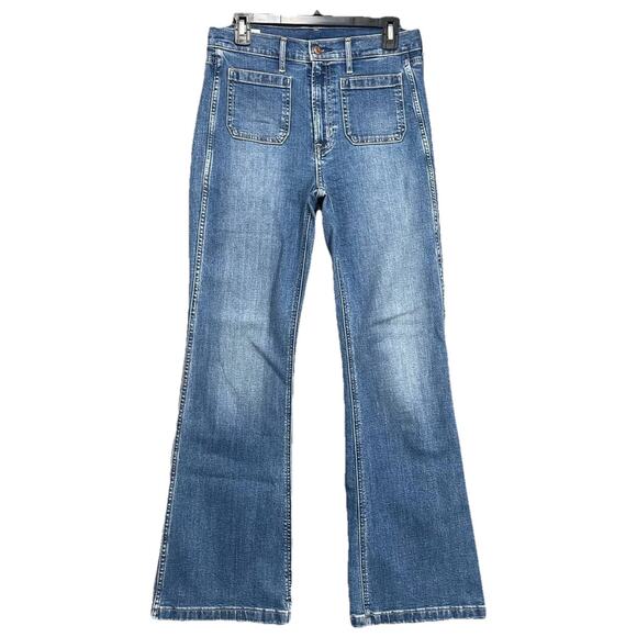 Gap Denim - Women’s GAP 70's Flare High Rise Front Pocket Denim Jeans Tag 28/6R Actual 30”
